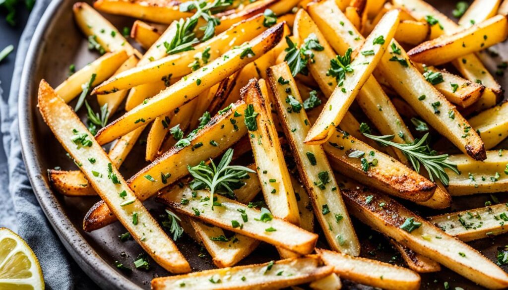 Air fryer seasoned french fries