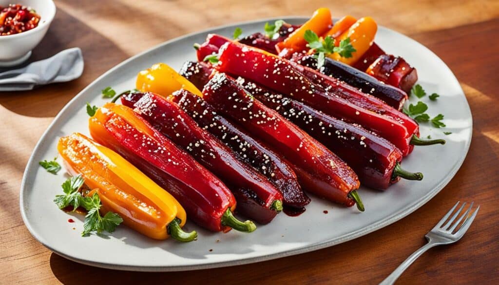 Bell peppers with char siu