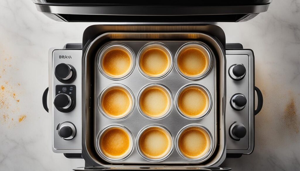 Brava oven baking crème brûlée