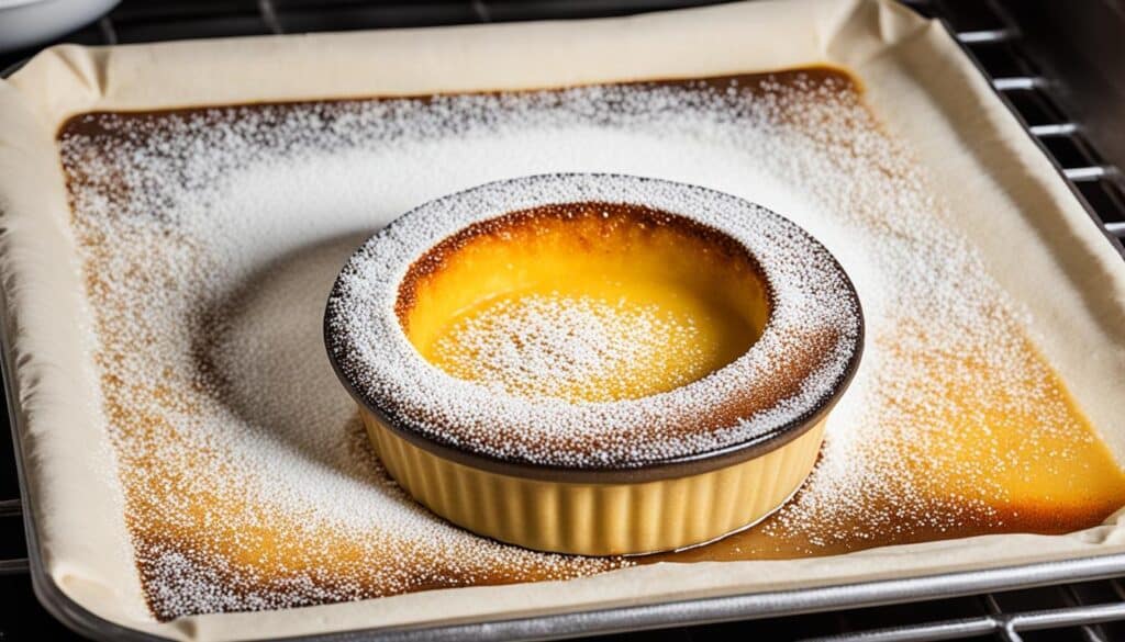 Caramelizing sugar on creme brulee