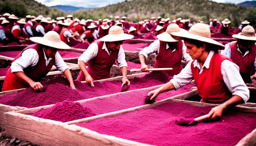 Cochineal ancient dyes