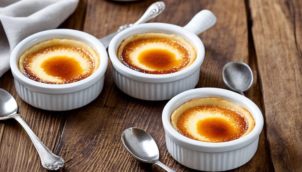 Crème brûlée in ramekins