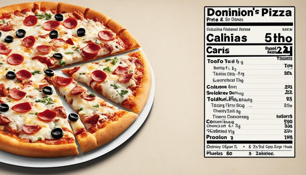 Domino's menu items nutrition