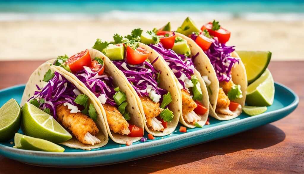 Fish tacos from Baja California cuisine