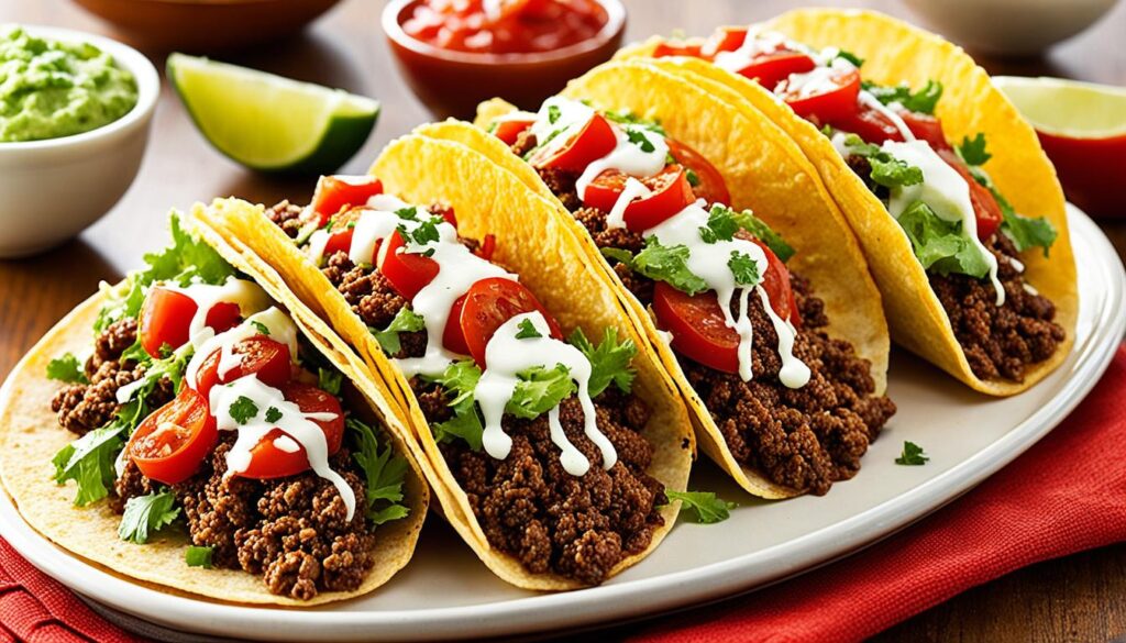 Ground beef tacos