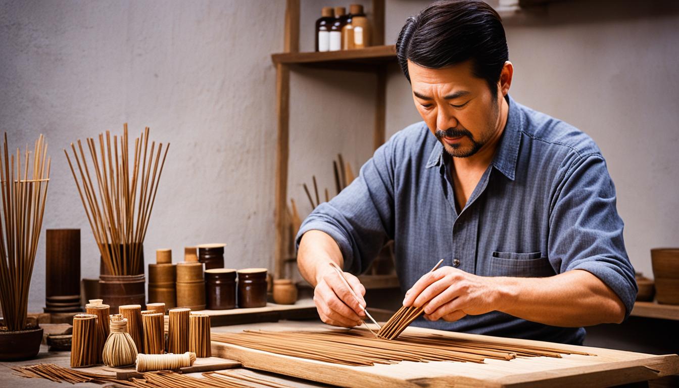 How to make Japanese incense sticks?