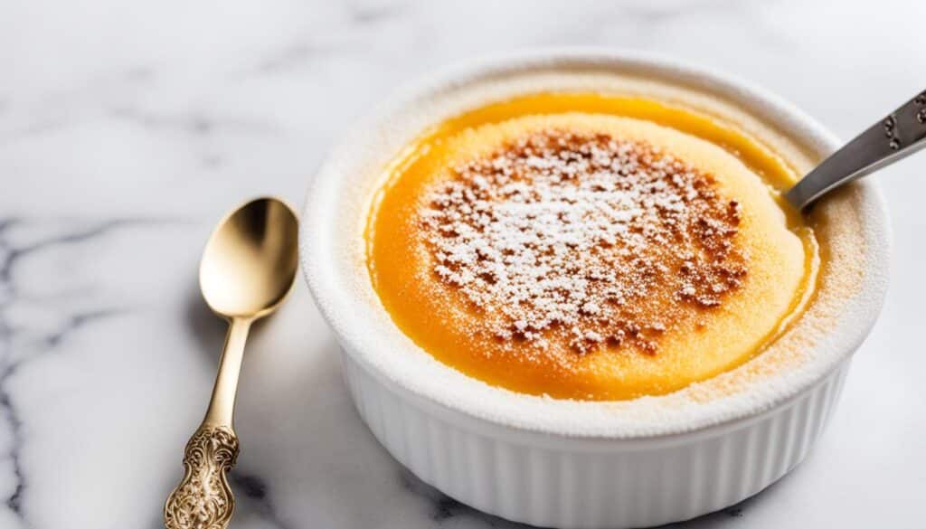 Perfect creme brulee with demerara sugar