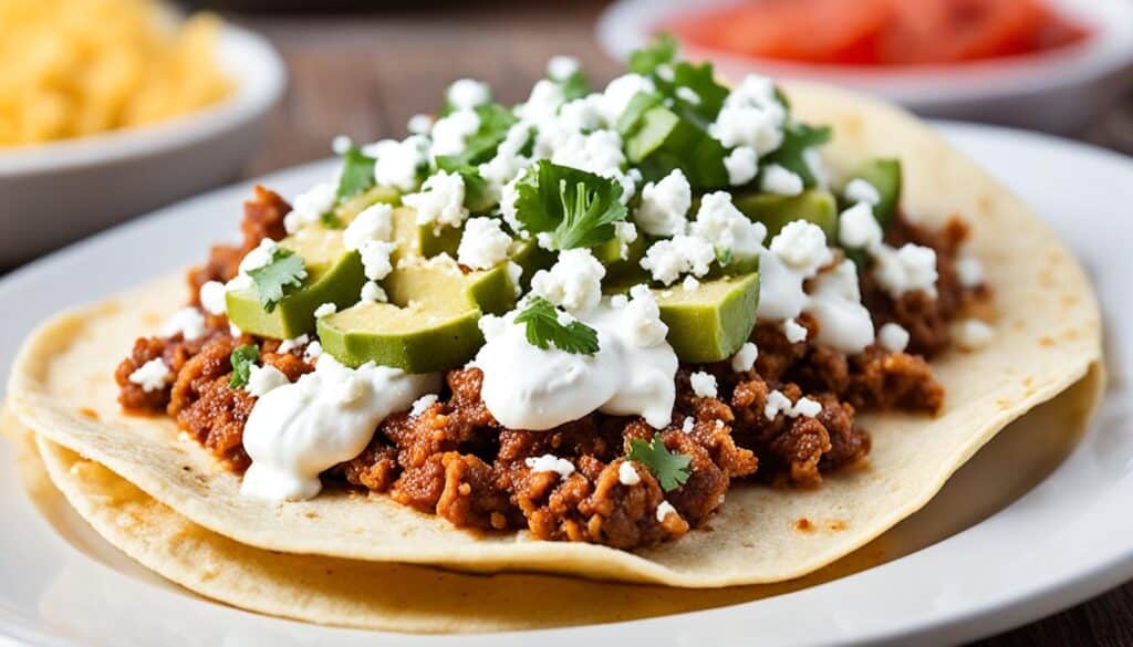 Queso fresco on tacos