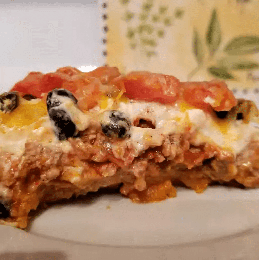 toppings for tacos CASSEROLE WITH TORTILLAS