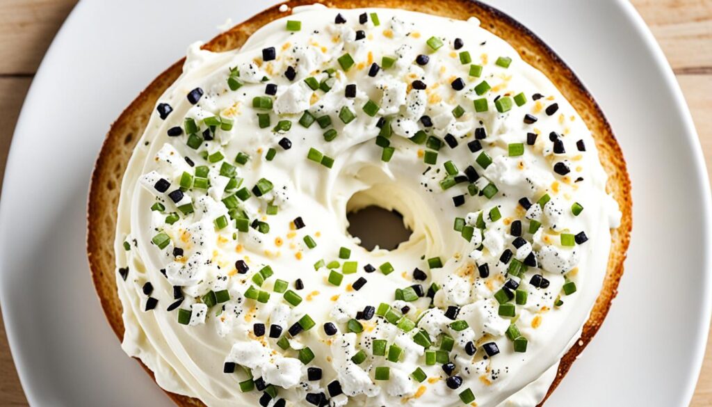 What is cream cheese best on?