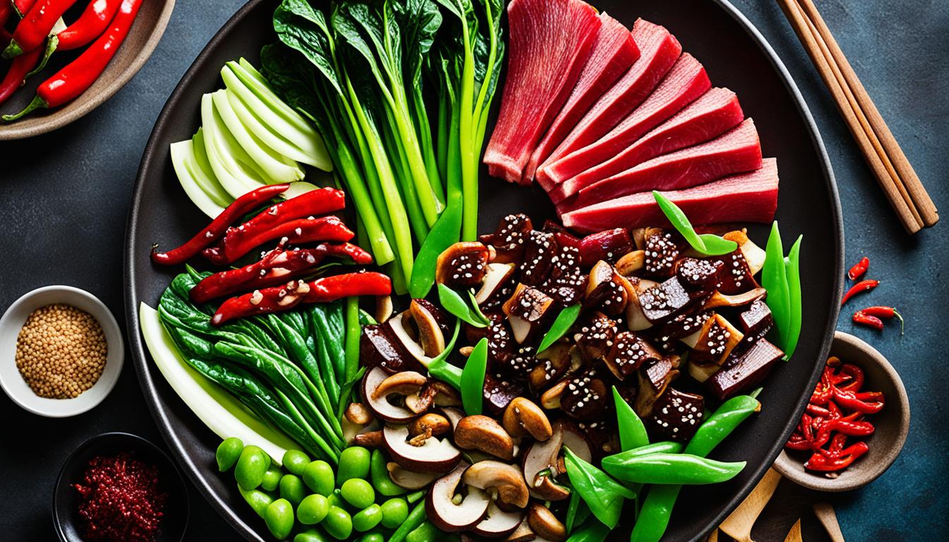 What vegetables go with char siu?