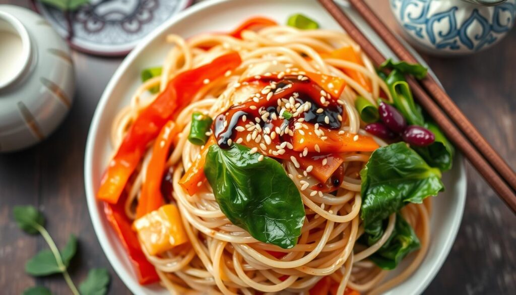 Asian rice noodles as gluten-free alternatives