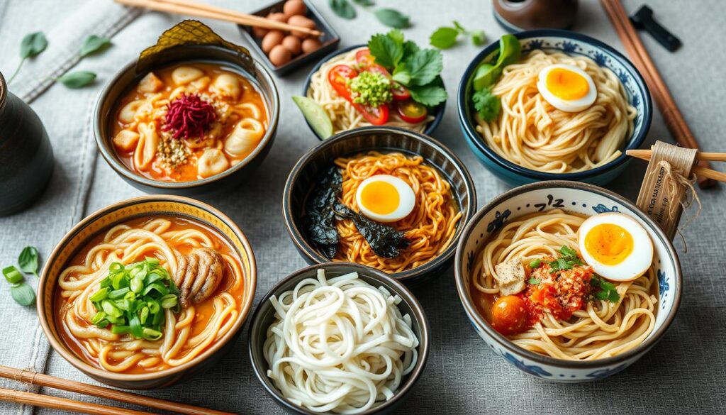 Japanese noodle varieties