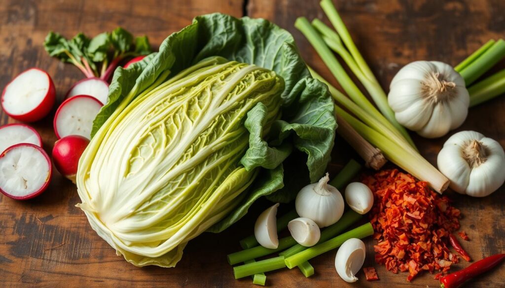 Napa cabbage kimchi ingredient