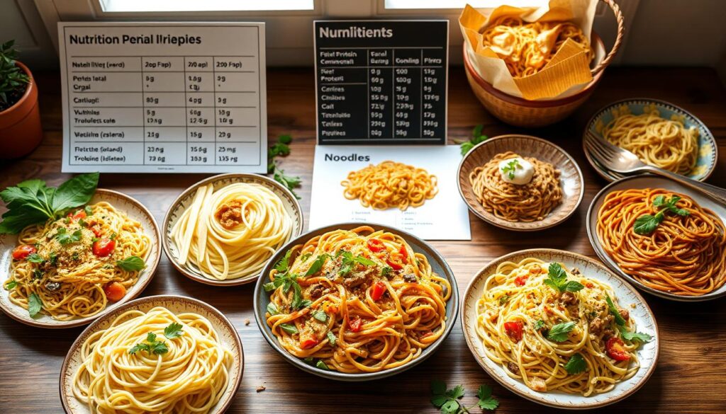 Pasta nutrition comparison