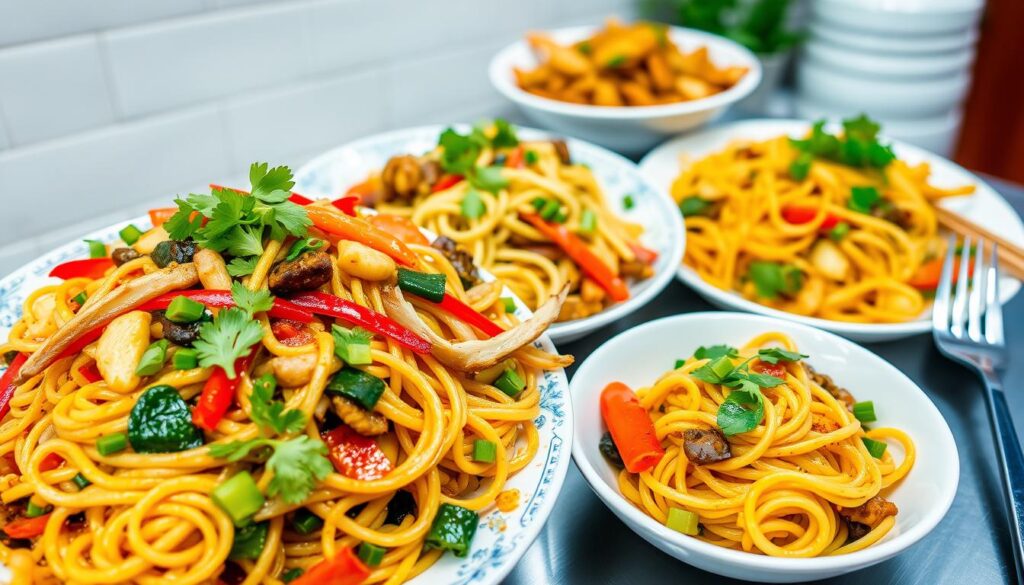 Stir-fry noodles and pasta dishes