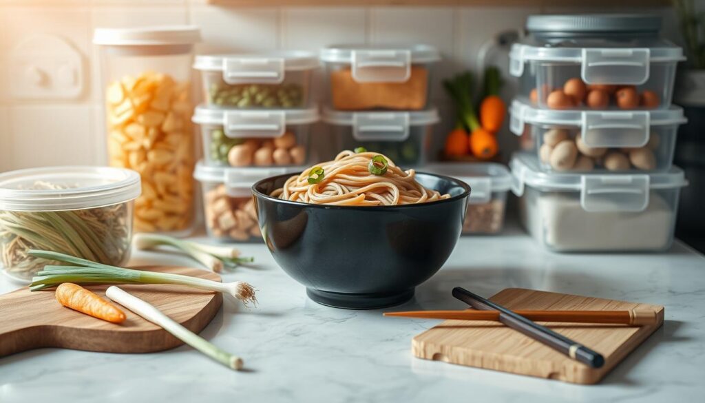 Storing soba noodles