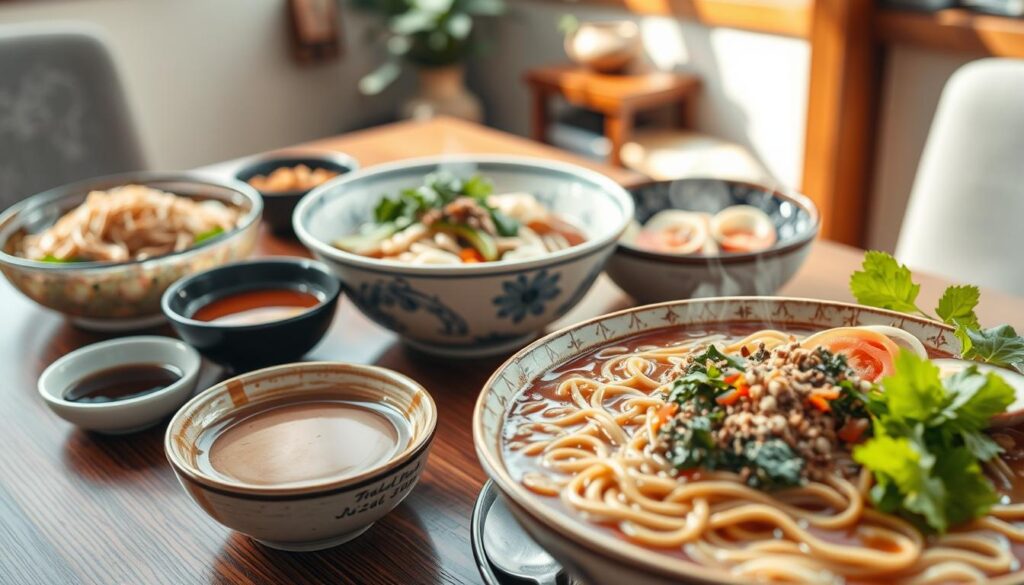 Traditional soba dishes