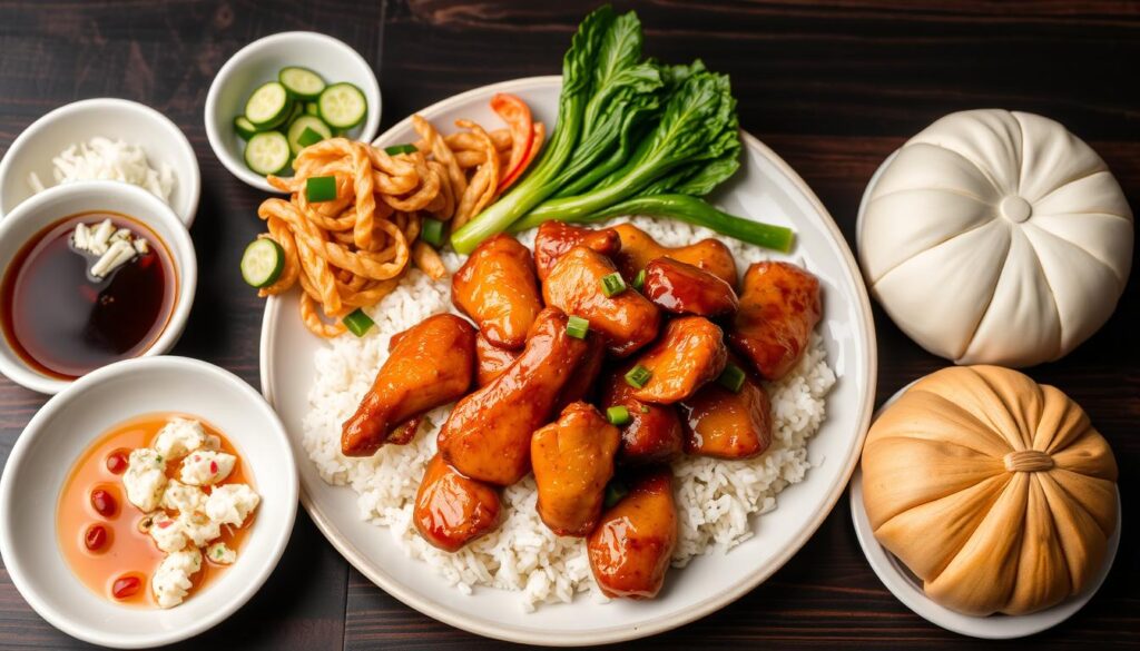 What goes well with char siu chicken?