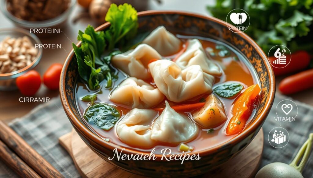 Wonton noodle soup nutritional profile