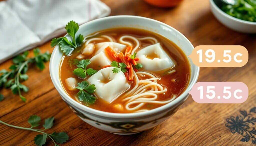 wonton noodle soup calorie count