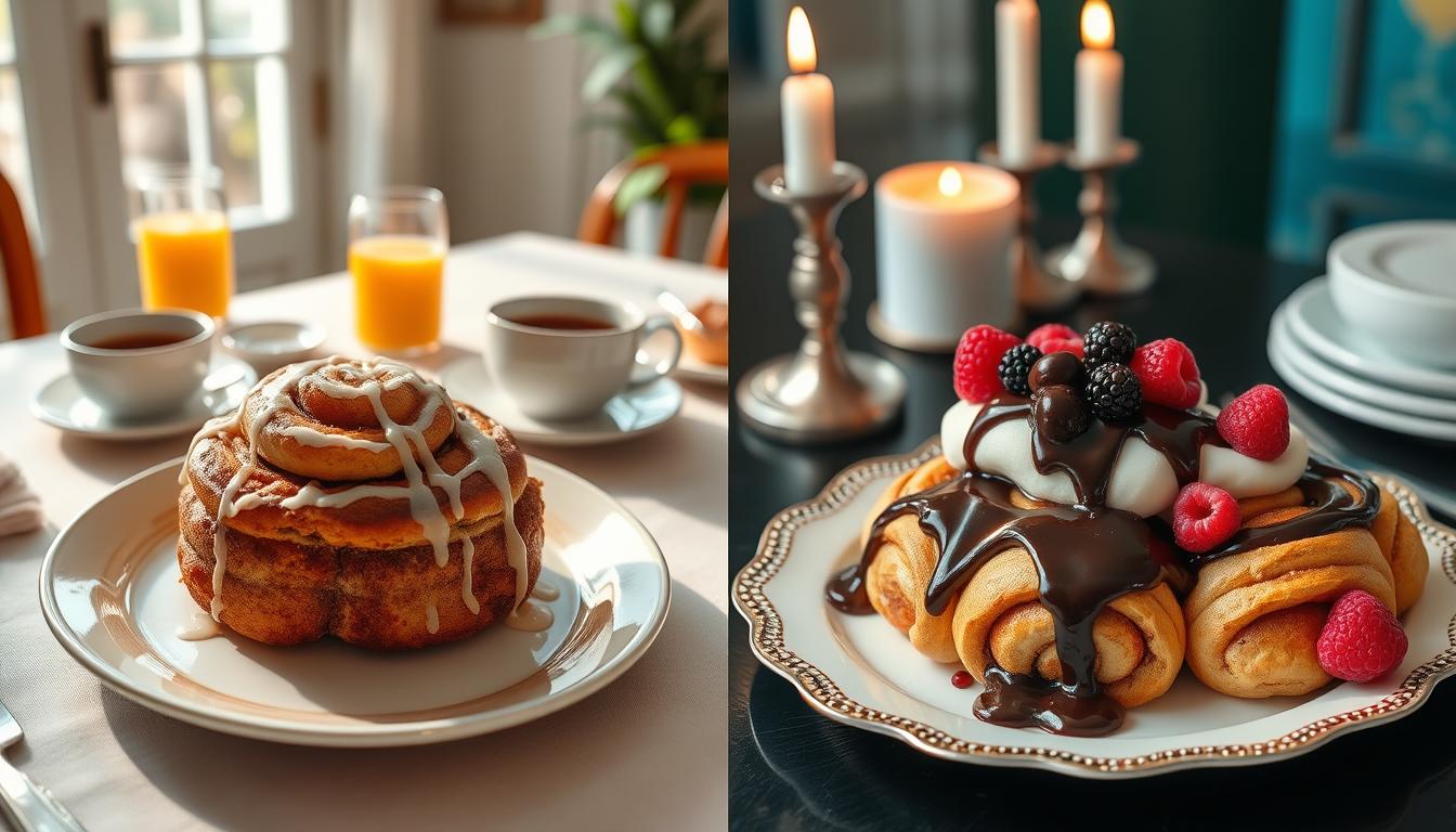 Are cinnamon rolls breakfast or dessert?