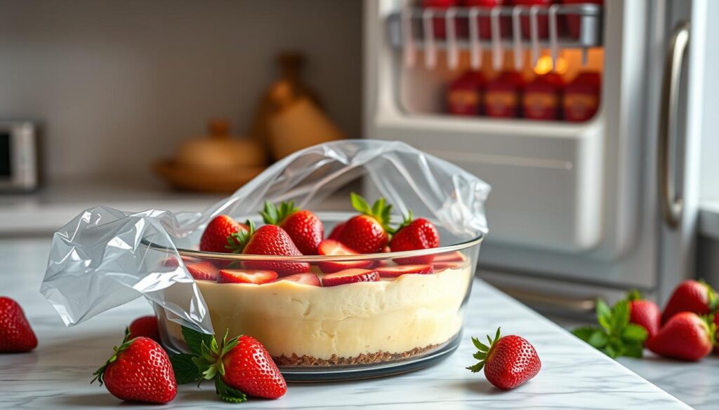 Can you freeze strawberry cheesecake?