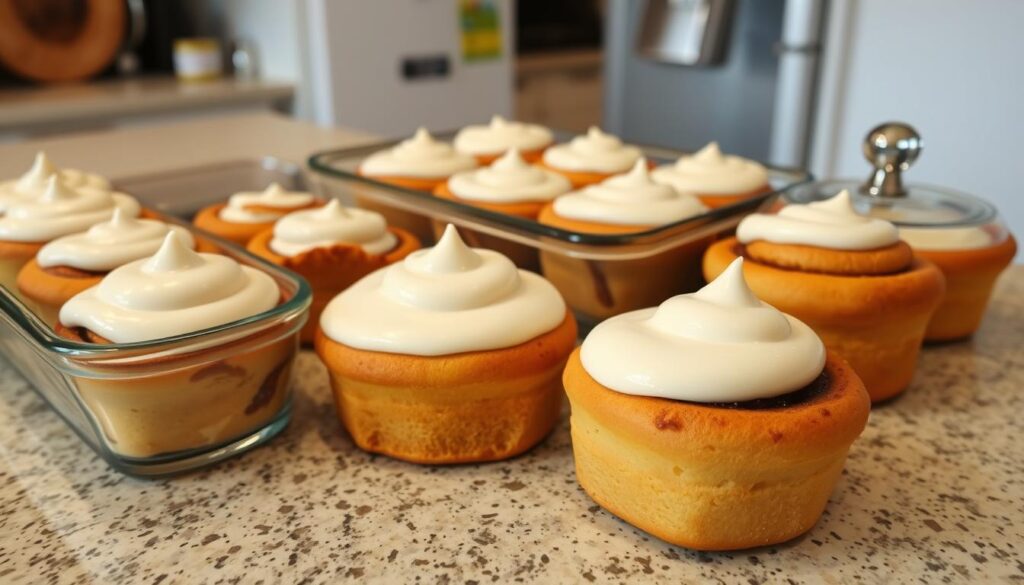 Cinnamon roll storage