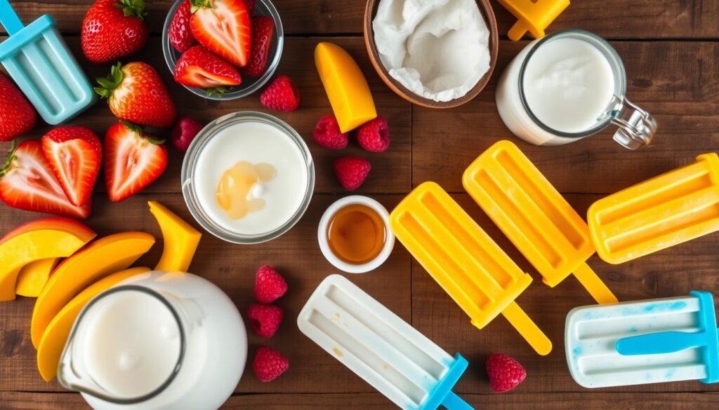 Creamy popsicles ingredients