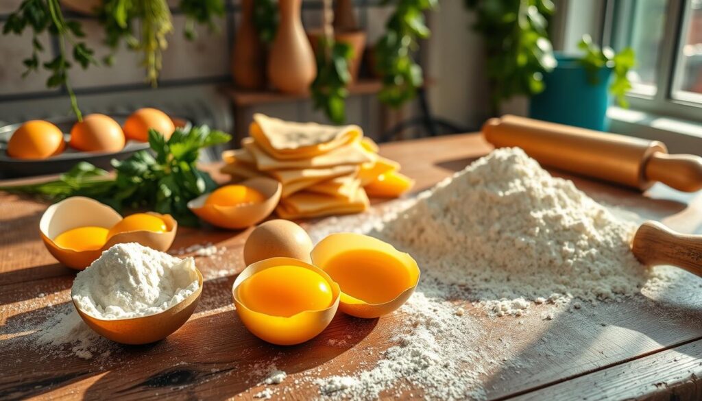 Egg-based pasta ingredients