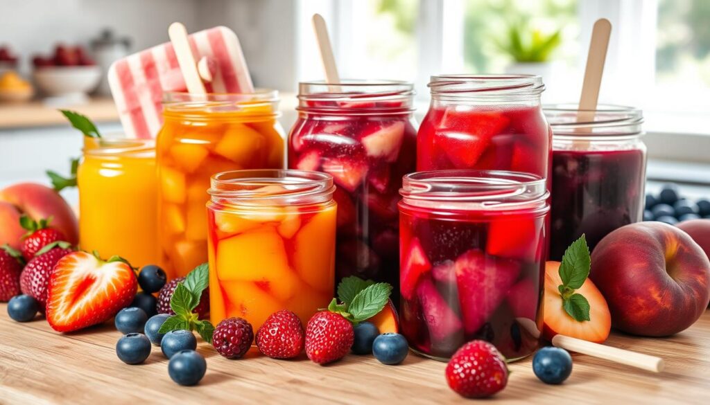 Fruit jam for popsicles