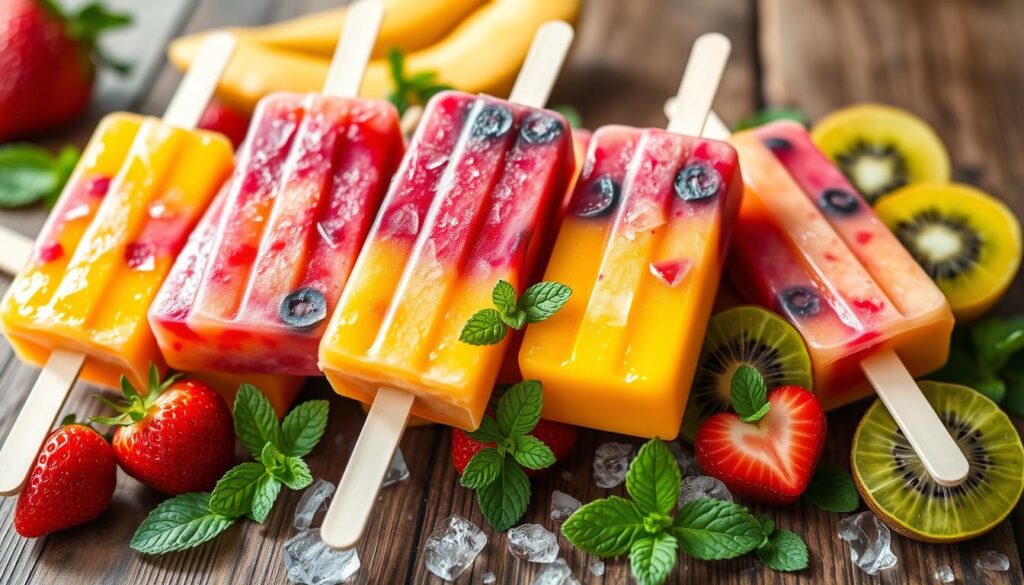 Fruit popsicles