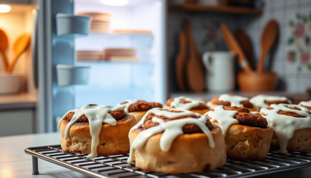 Refrigerating cinnamon rolls