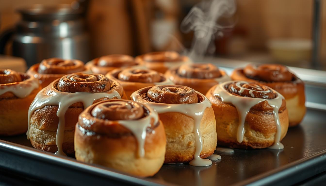 Should cinnamon rolls be baked close together?