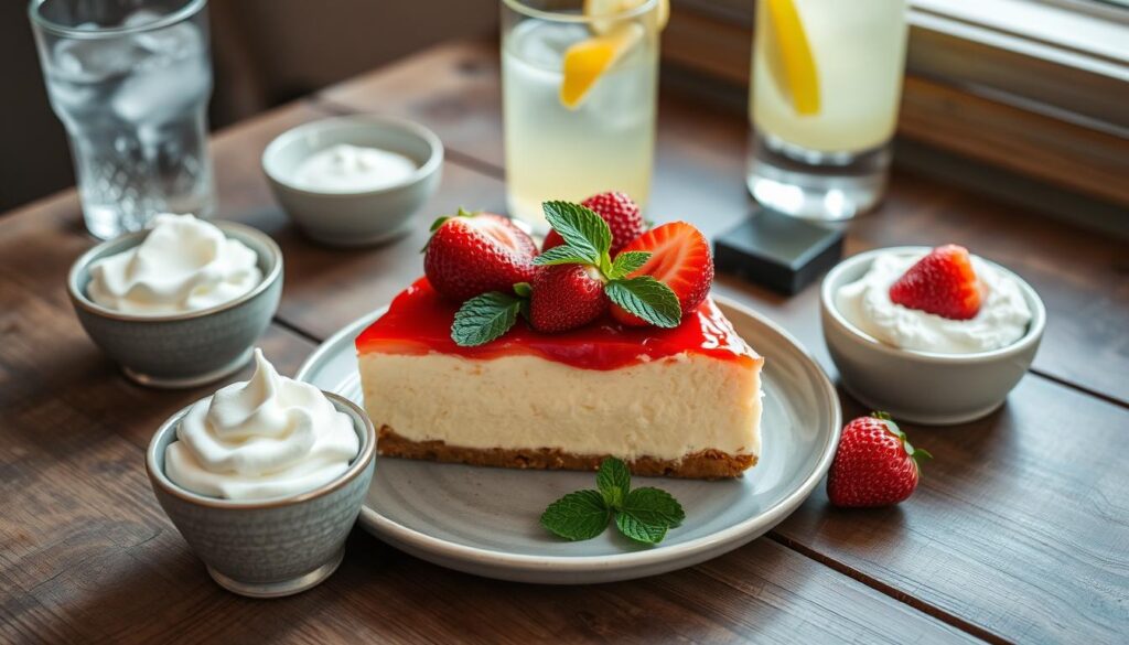 Strawberry cheesecake dessert pairings