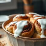 Why put heavy cream in the bottom of cinnamon rolls?