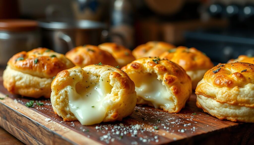 gooey mozzarella biscuit bombs