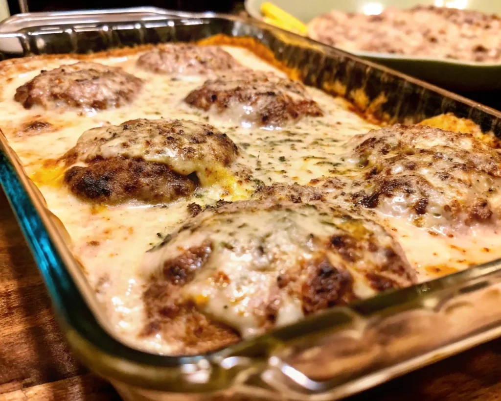 Amish Hamburger Steak Bake Recipe