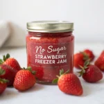 No Sugar Strawberry Freezer Jam