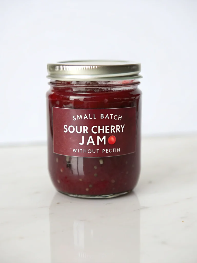 Small Batch Sour Cherry Jam without Pectin