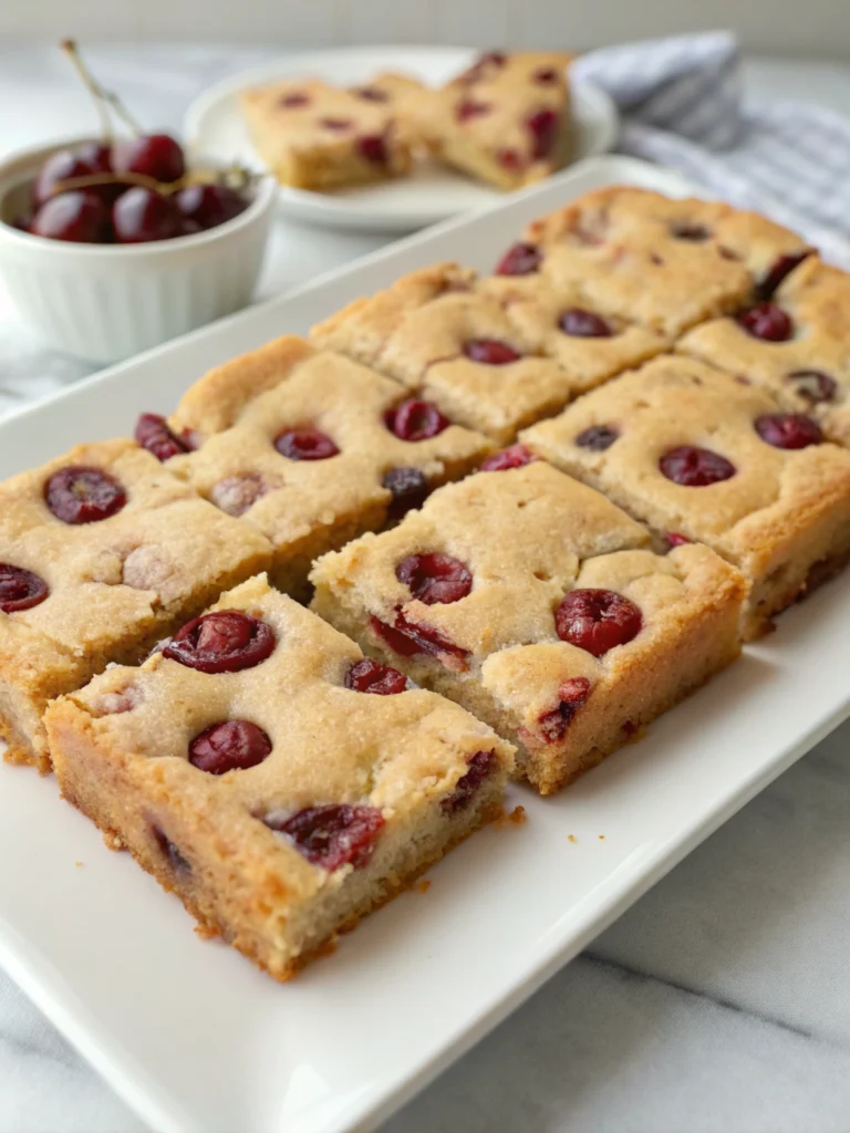 Sour Cherry Blondies