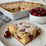 Sour Cherry Cobbler Coffee Cake