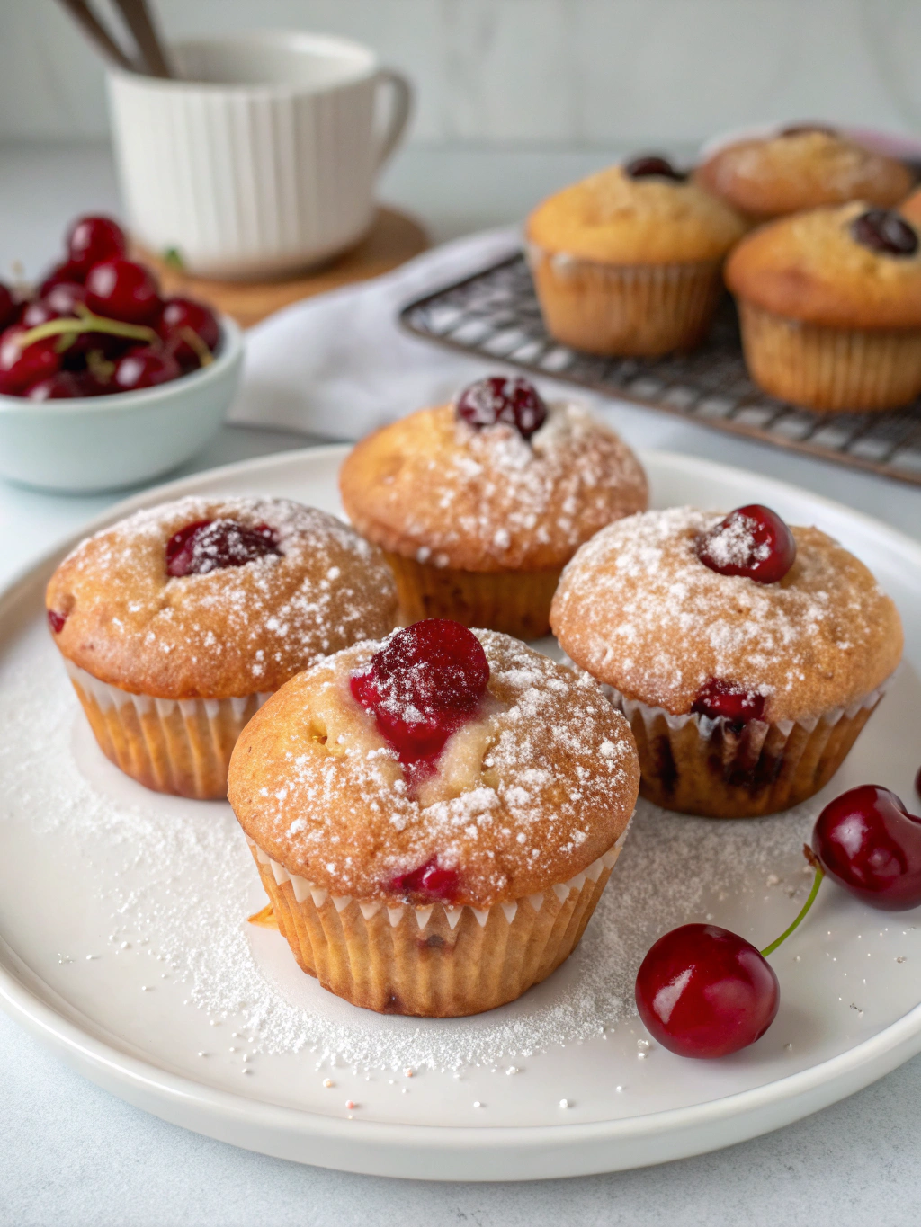 Sour Cherry Muffins