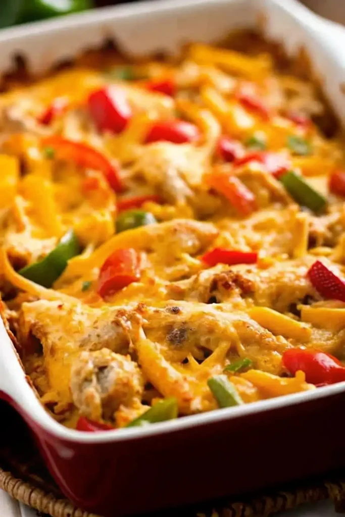 Fajita Chicken Casserole Recipe
