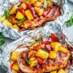 Hawaiian BBQ Chicken & Pineapple Foil Packets