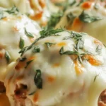 Melted Mozzarella & Ranch Chicken Bombs with gooey cheese and crispy chicken.