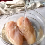 3-ingredient Smoked Chicken brine recipe ingredients and preparation process.