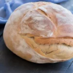 Homemade Crusty Italian Bread with soft inside and crunchy exterior.