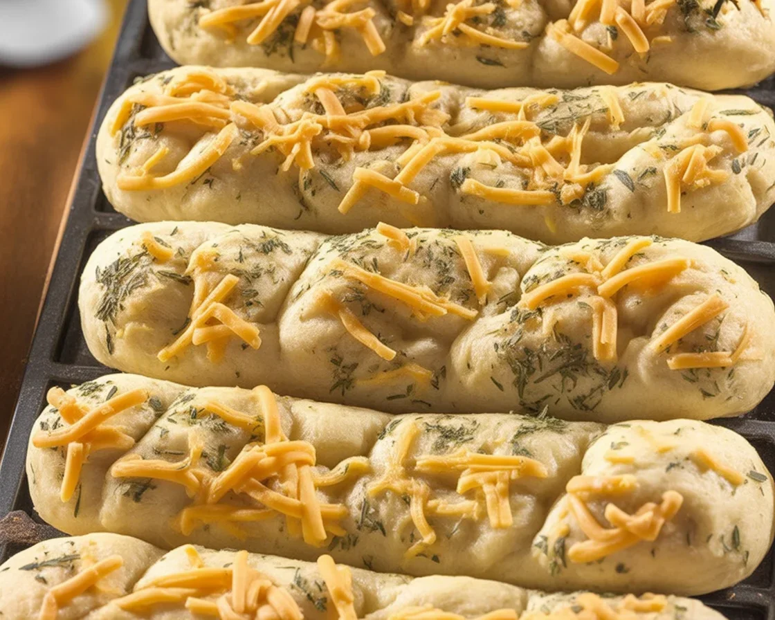 Homemade Italian Herb Cheese Bread, a soft and flavorful Subway copycat recipe.