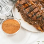 Homemade Texas Roadhouse Steak Seasoning recipe ingredients and preparation method.